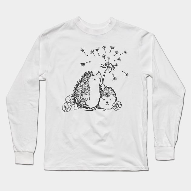 glückliche Igel Long Sleeve T-Shirt by Blumchen